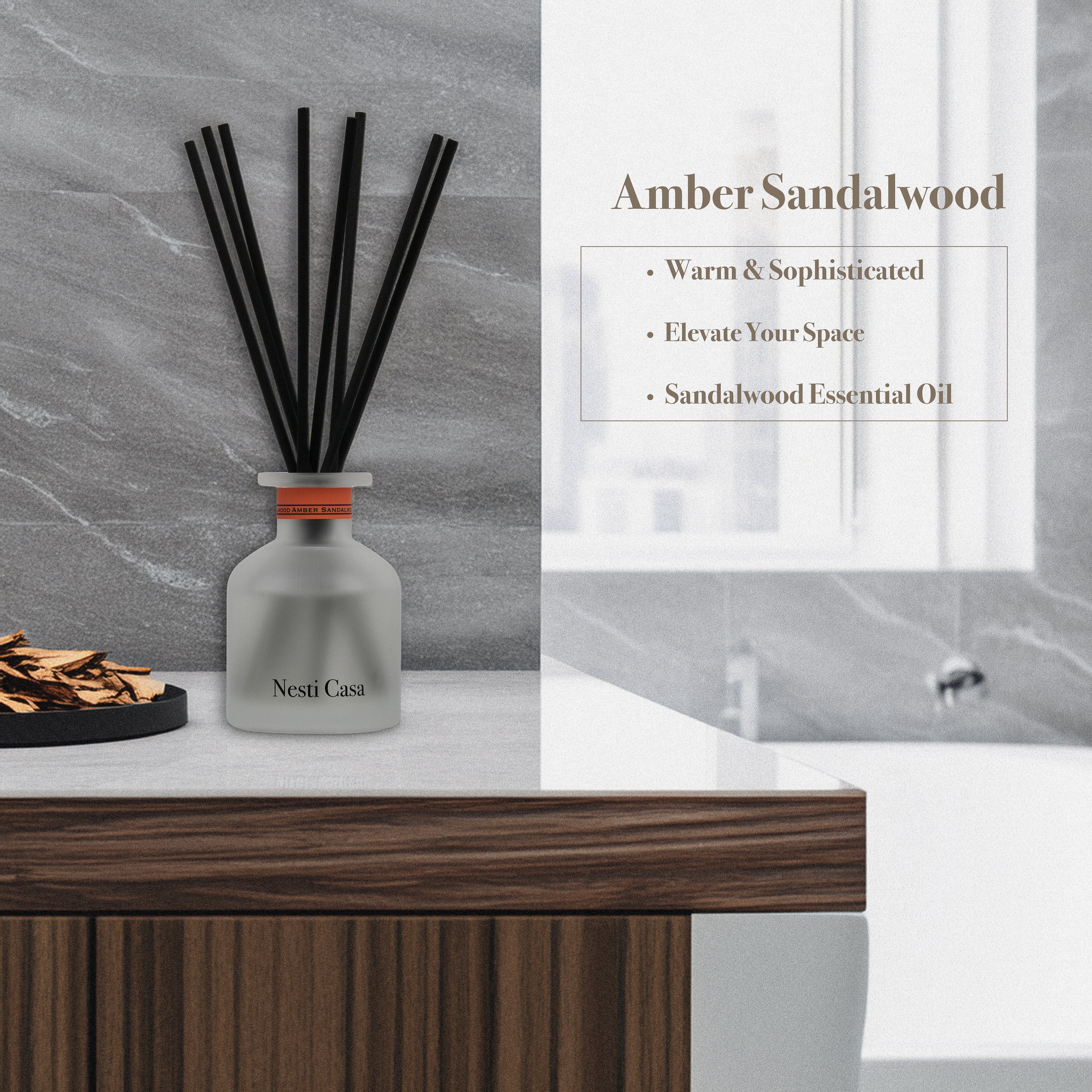 Reed Diffuser - Amber Sandalwood 120ml