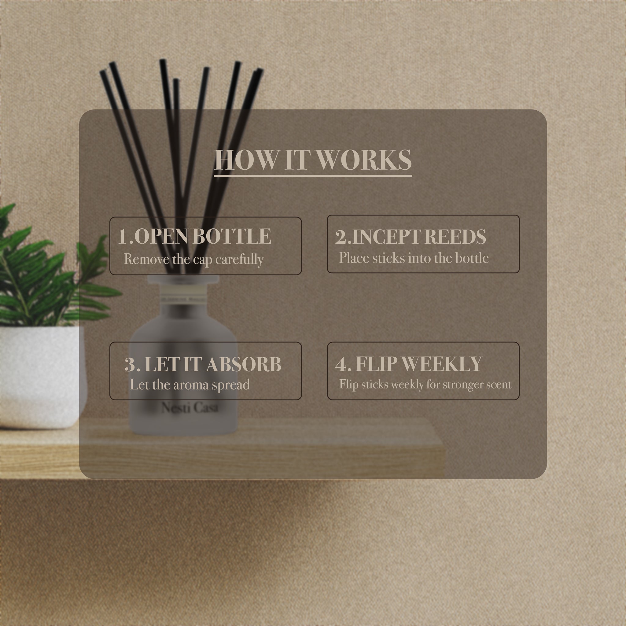 Reed Diffuser - Jasmine Maojian 120ml